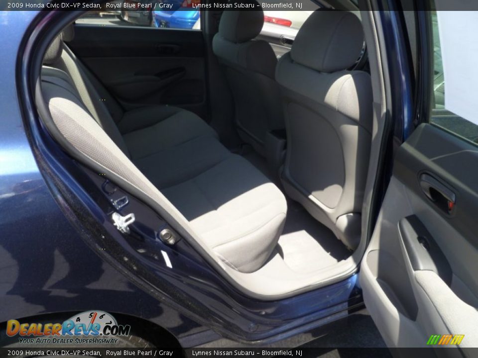 2009 Honda Civic DX-VP Sedan Royal Blue Pearl / Gray Photo #9