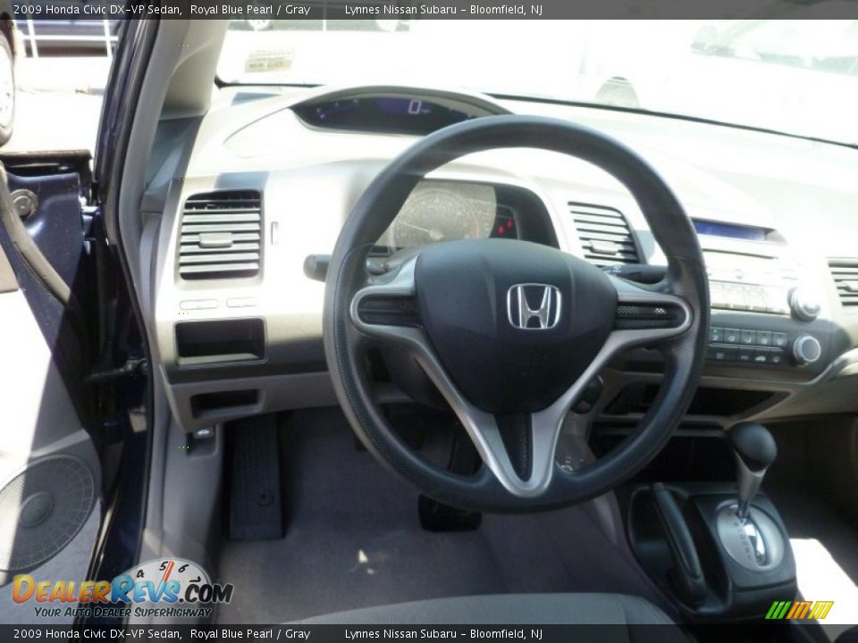 2009 Honda Civic DX-VP Sedan Royal Blue Pearl / Gray Photo #13