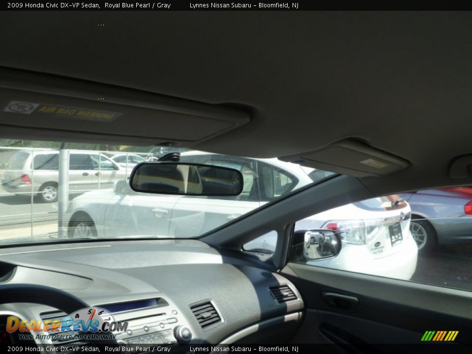 2009 Honda Civic DX-VP Sedan Royal Blue Pearl / Gray Photo #14