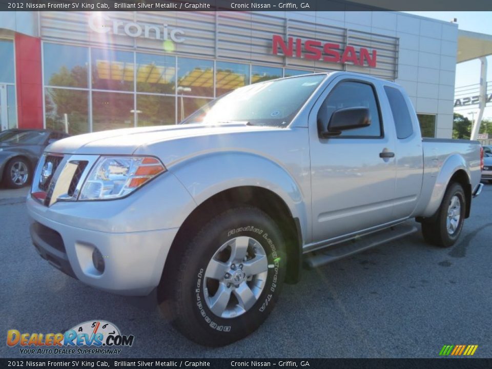 2012 Nissan Frontier SV King Cab Brilliant Silver Metallic / Graphite Photo #1