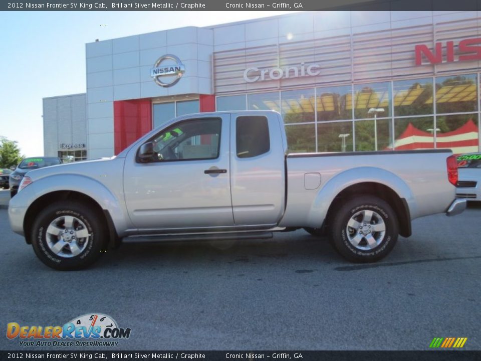 2012 Nissan Frontier SV King Cab Brilliant Silver Metallic / Graphite Photo #2