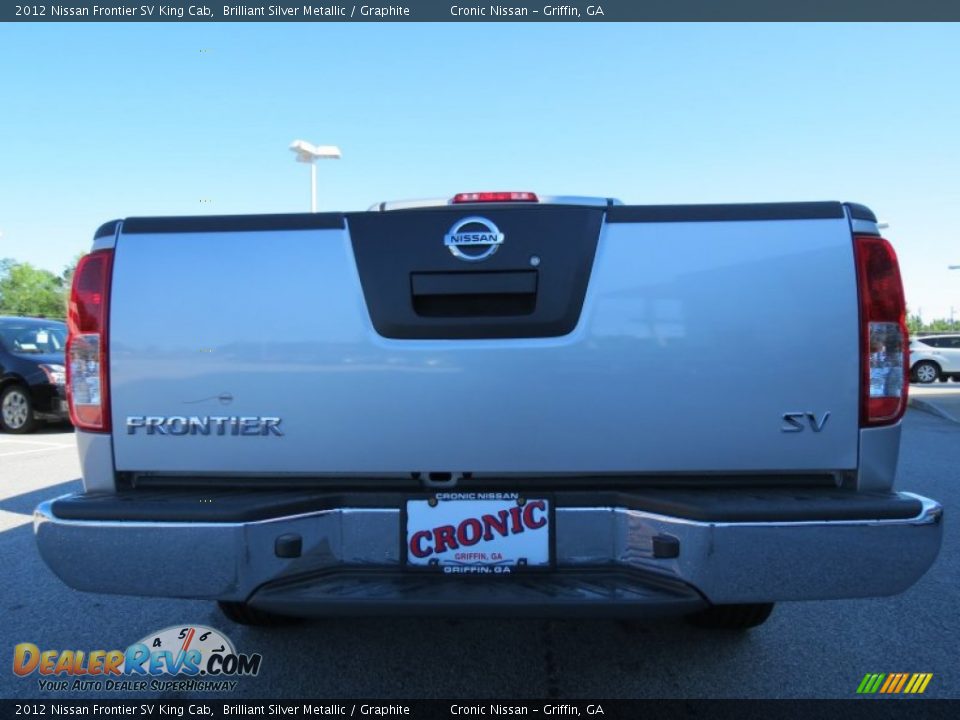 2012 Nissan Frontier SV King Cab Brilliant Silver Metallic / Graphite Photo #4