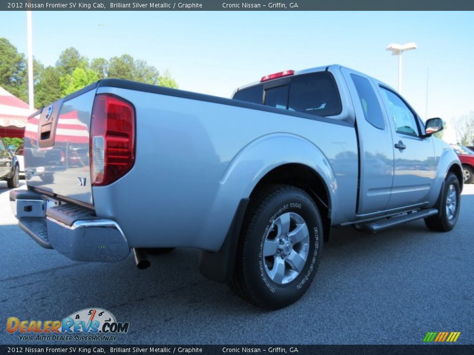 2012 Nissan Frontier SV King Cab Brilliant Silver Metallic / Graphite Photo #5