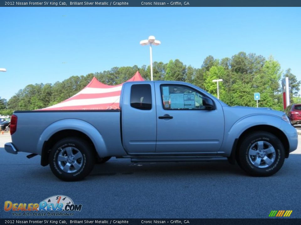 2012 Nissan Frontier SV King Cab Brilliant Silver Metallic / Graphite Photo #6