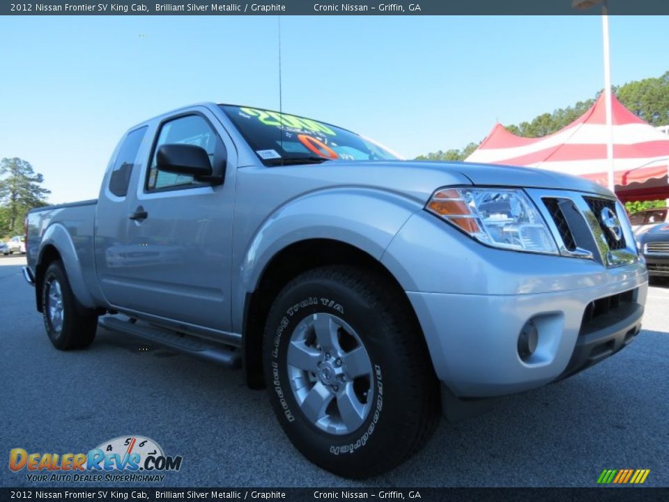 2012 Nissan Frontier SV King Cab Brilliant Silver Metallic / Graphite Photo #7