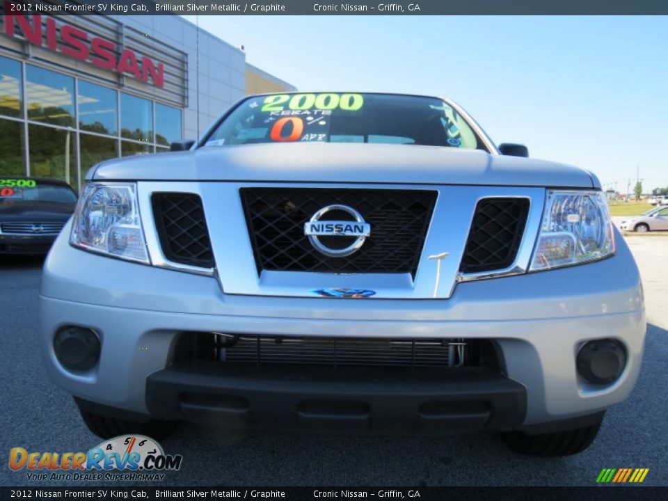 2012 Nissan Frontier SV King Cab Brilliant Silver Metallic / Graphite Photo #8