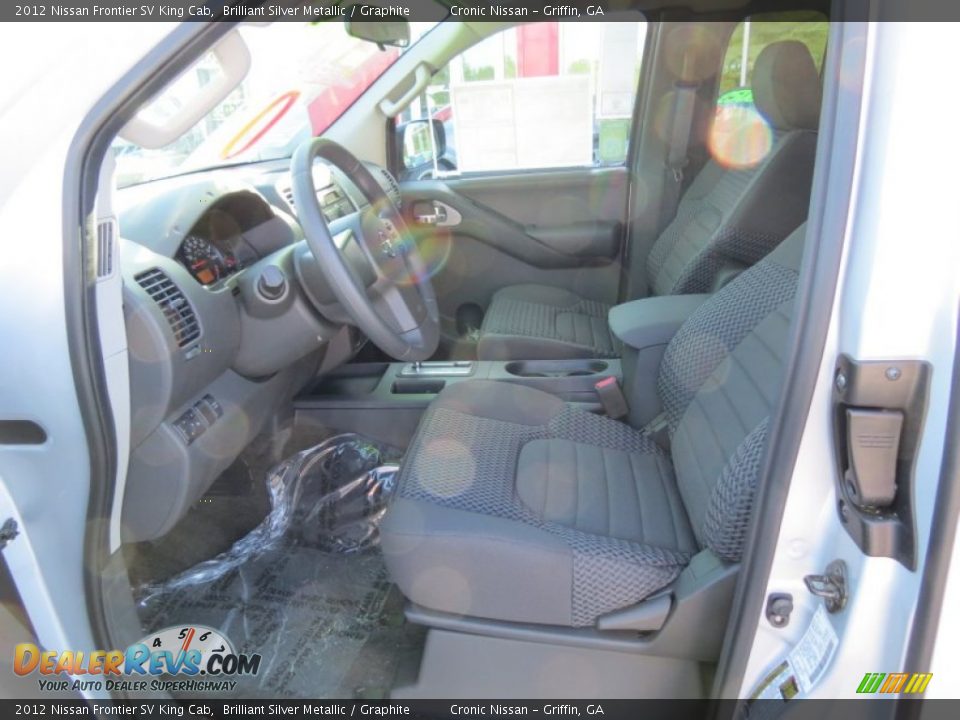 2012 Nissan Frontier SV King Cab Brilliant Silver Metallic / Graphite Photo #10