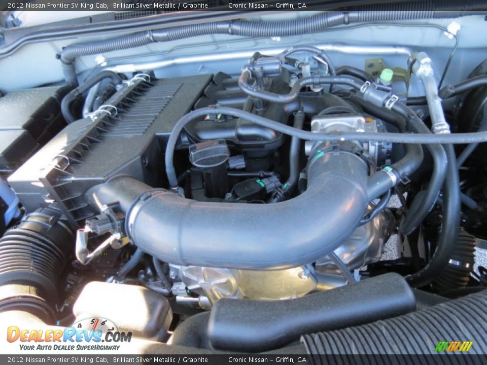 2012 Nissan Frontier SV King Cab Brilliant Silver Metallic / Graphite Photo #12