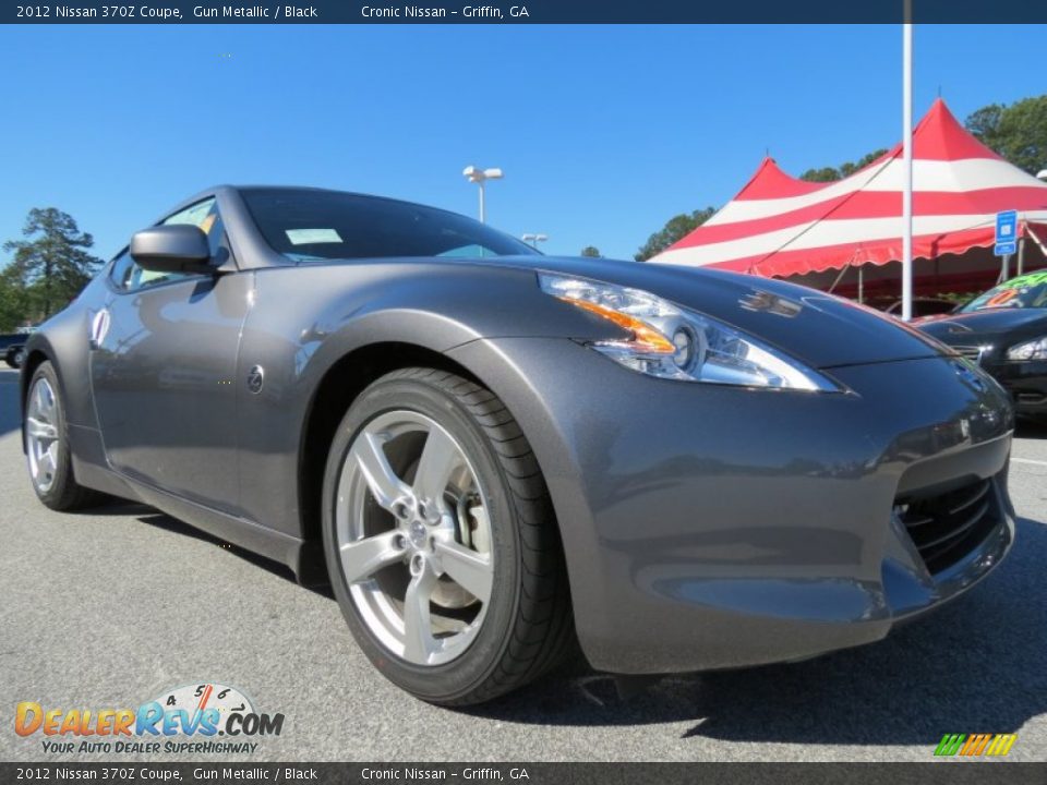 2012 Nissan 370Z Coupe Gun Metallic / Black Photo #7