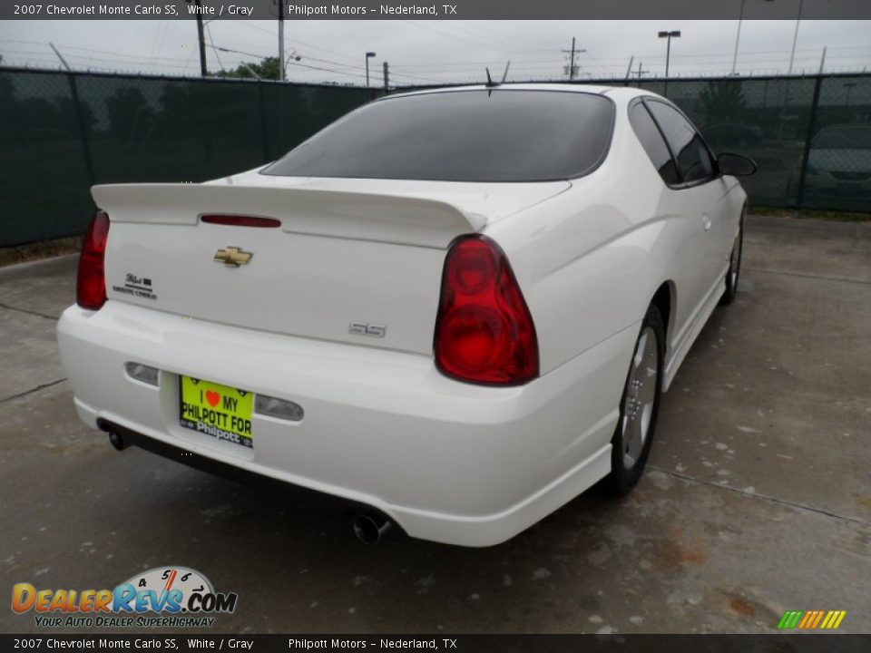 2007 Chevrolet Monte Carlo SS White / Gray Photo #3