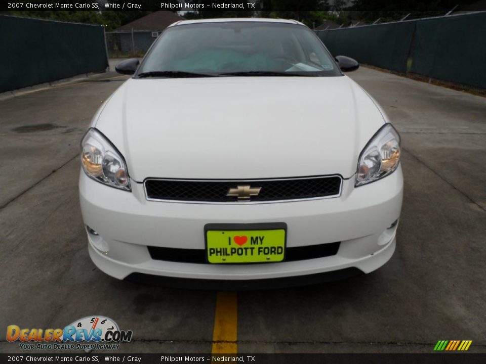 2007 Chevrolet Monte Carlo SS White / Gray Photo #8