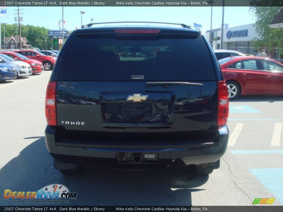 2007 Chevrolet Tahoe LT 4x4 Dark Blue Metallic / Ebony Photo #6