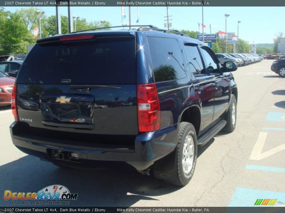 2007 Chevrolet Tahoe LT 4x4 Dark Blue Metallic / Ebony Photo #9