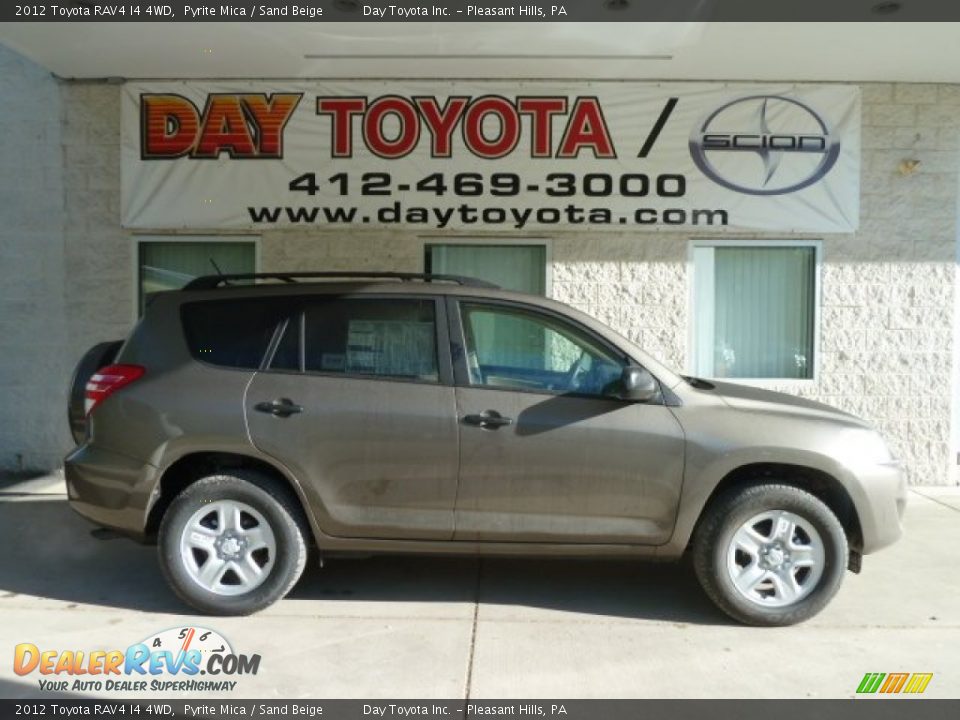 2012 Toyota RAV4 I4 4WD Pyrite Mica / Sand Beige Photo #1