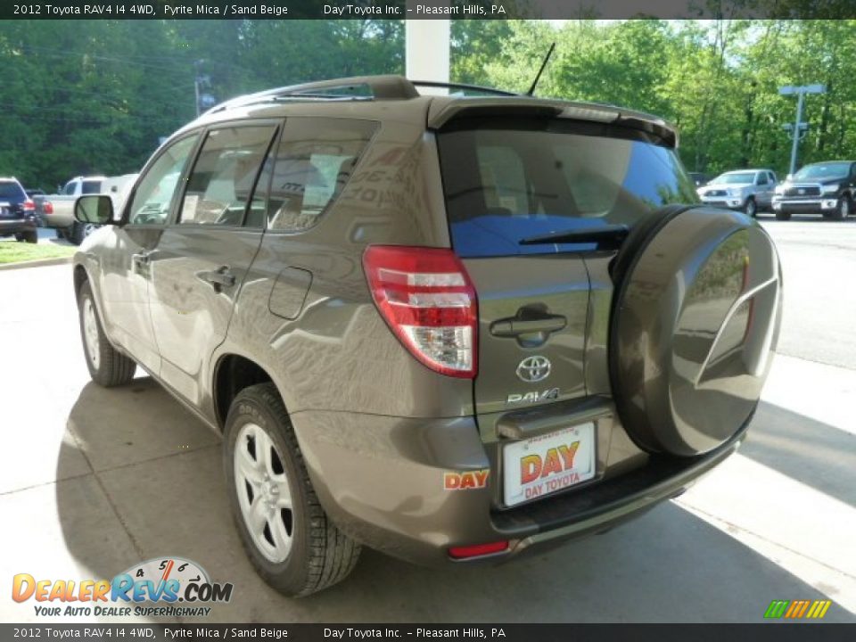 2012 Toyota RAV4 I4 4WD Pyrite Mica / Sand Beige Photo #4