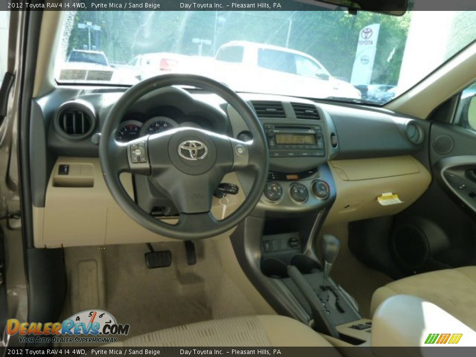 2012 Toyota RAV4 I4 4WD Pyrite Mica / Sand Beige Photo #10