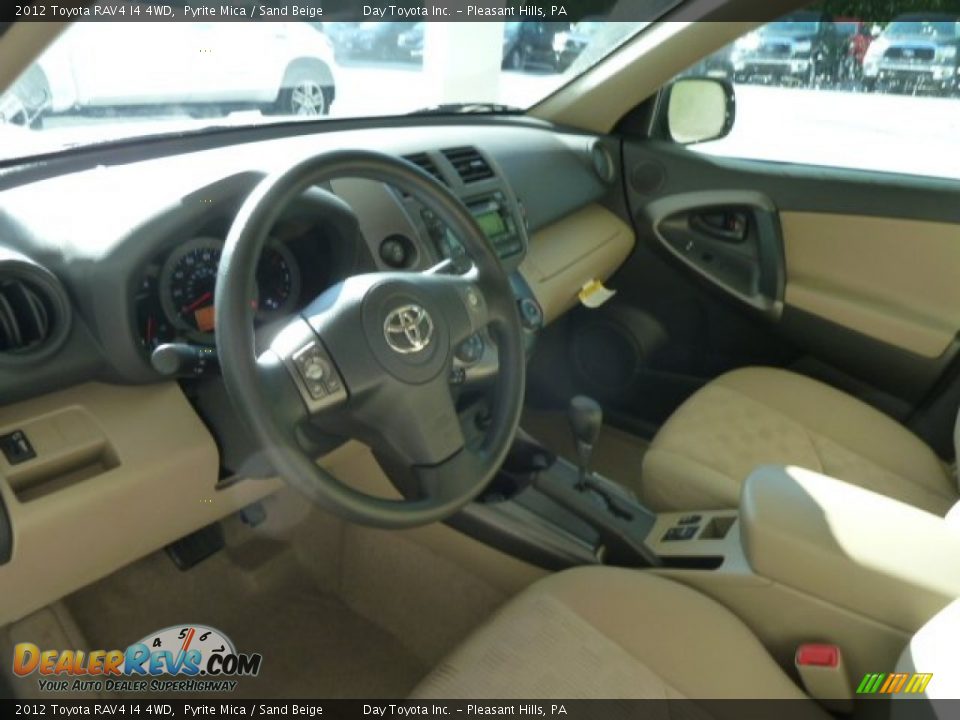 2012 Toyota RAV4 I4 4WD Pyrite Mica / Sand Beige Photo #12