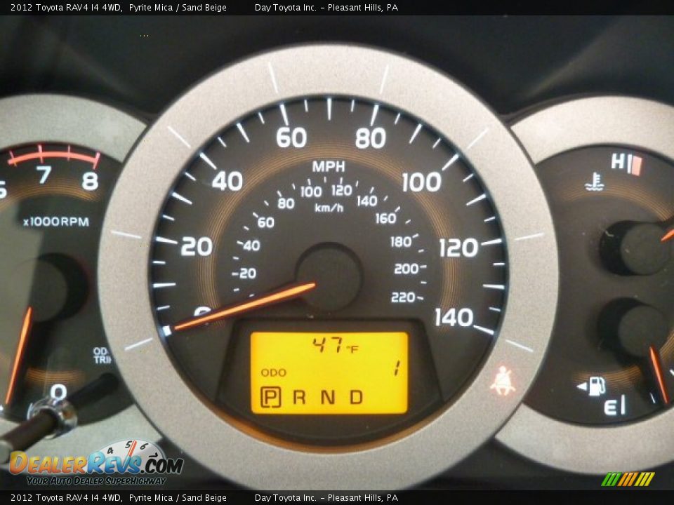 2012 Toyota RAV4 I4 4WD Pyrite Mica / Sand Beige Photo #15