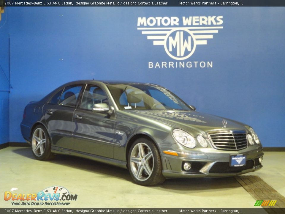 2007 Mercedes-Benz E 63 AMG Sedan designo Graphite Metallic / designo Corteccia Leather Photo #1