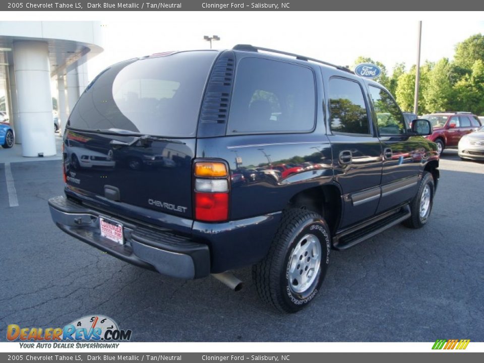 2005 Chevrolet Tahoe LS Dark Blue Metallic / Tan/Neutral Photo #3