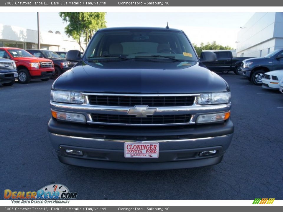 2005 Chevrolet Tahoe LS Dark Blue Metallic / Tan/Neutral Photo #7