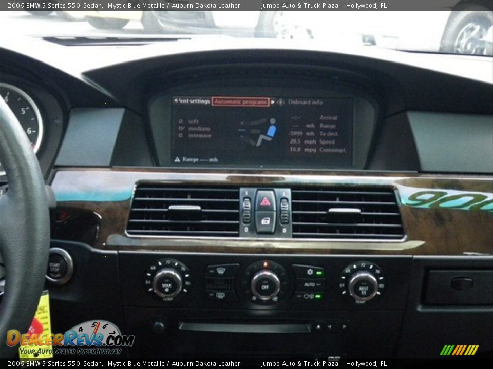 2006 BMW 5 Series 550i Sedan Mystic Blue Metallic / Auburn Dakota Leather Photo #23