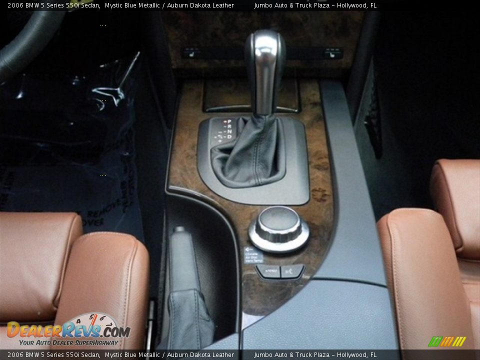 2006 BMW 5 Series 550i Sedan Mystic Blue Metallic / Auburn Dakota Leather Photo #24