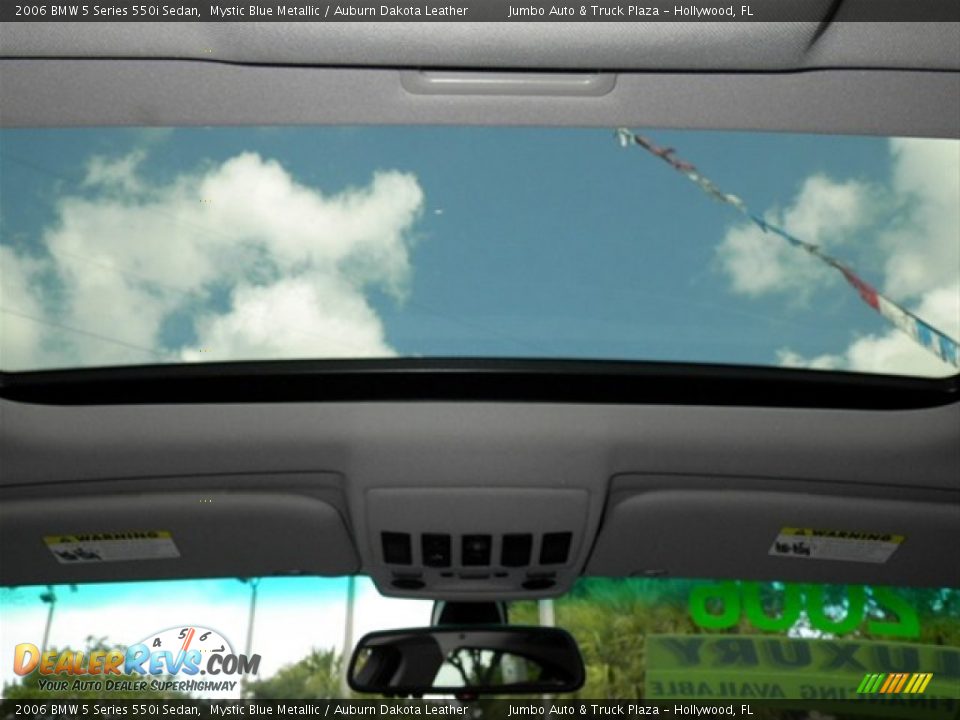 2006 BMW 5 Series 550i Sedan Mystic Blue Metallic / Auburn Dakota Leather Photo #27