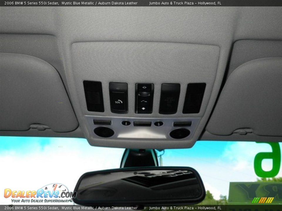 2006 BMW 5 Series 550i Sedan Mystic Blue Metallic / Auburn Dakota Leather Photo #28