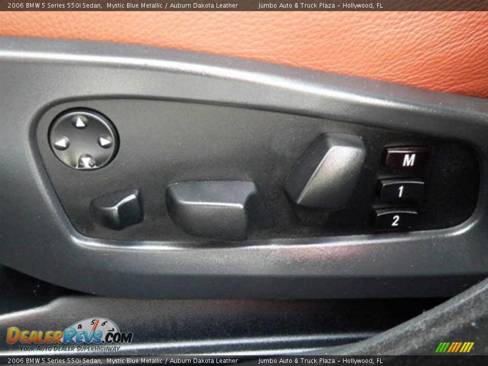 2006 BMW 5 Series 550i Sedan Mystic Blue Metallic / Auburn Dakota Leather Photo #31