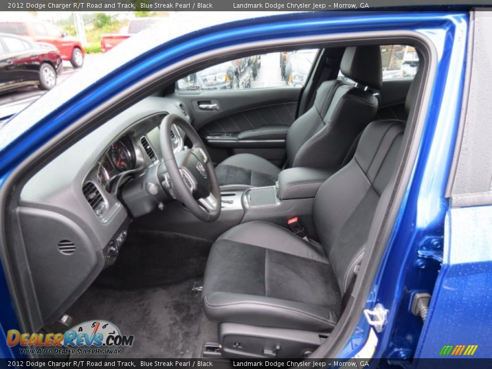 Black Interior - 2012 Dodge Charger R/T Road and Track Photo #8