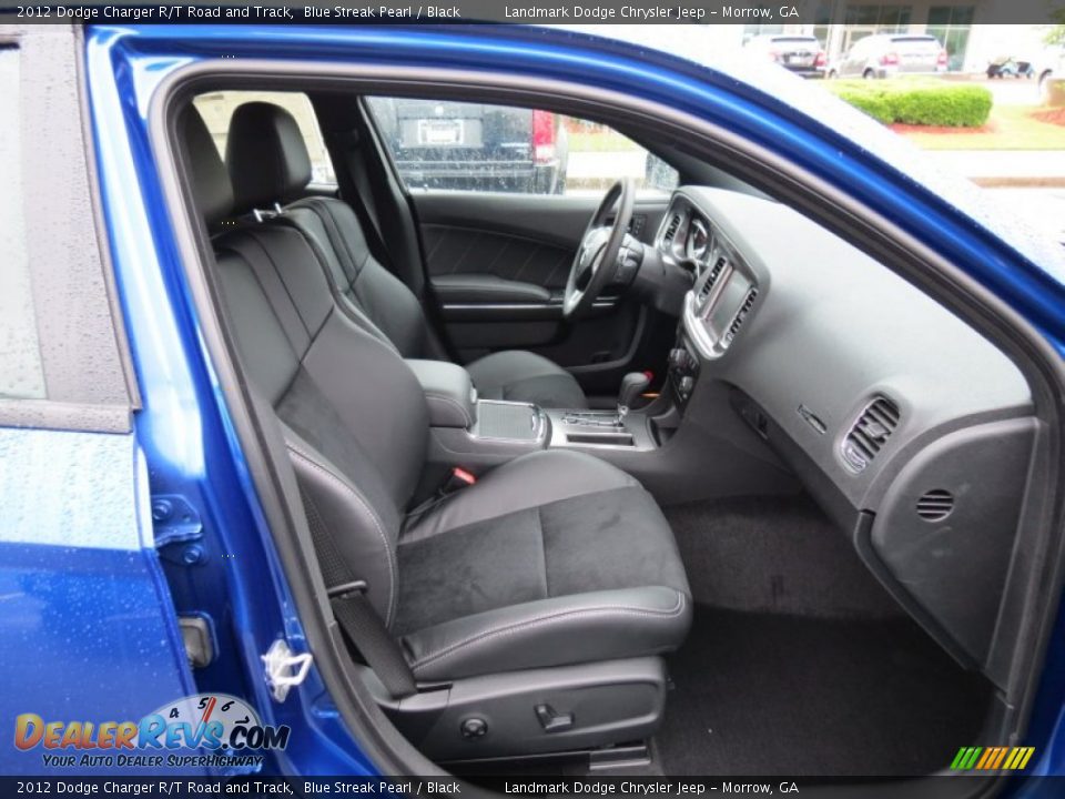 Black Interior - 2012 Dodge Charger R/T Road and Track Photo #10