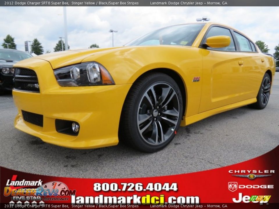 2012 Dodge Charger SRT8 Super Bee Stinger Yellow / Black/Super Bee Stripes Photo #1