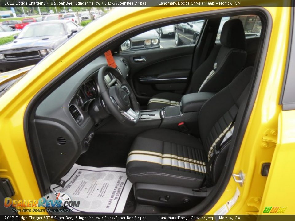 Black/Super Bee Stripes Interior - 2012 Dodge Charger SRT8 Super Bee Photo #8
