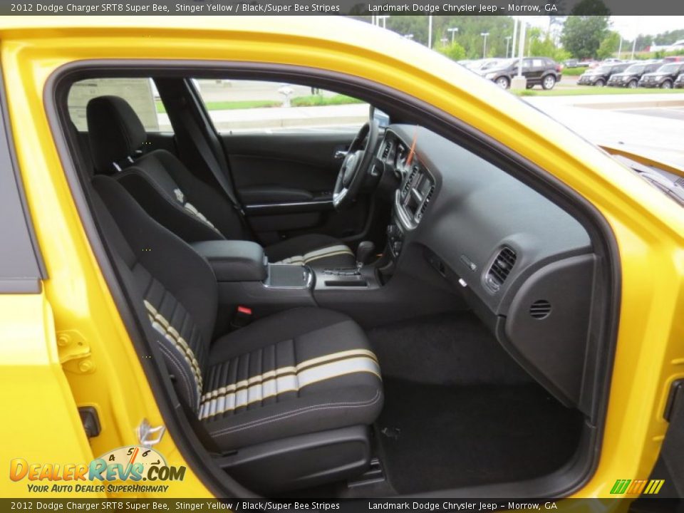 Black/Super Bee Stripes Interior - 2012 Dodge Charger SRT8 Super Bee Photo #11
