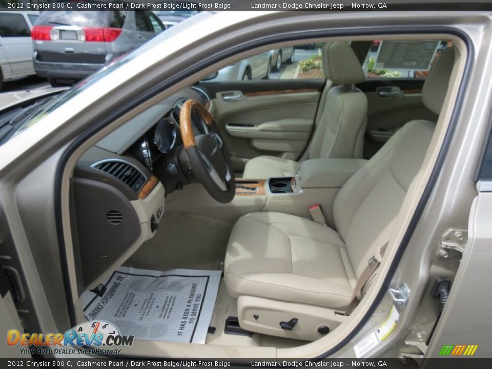 2012 Chrysler 300 C Cashmere Pearl / Dark Frost Beige/Light Frost Beige Photo #6