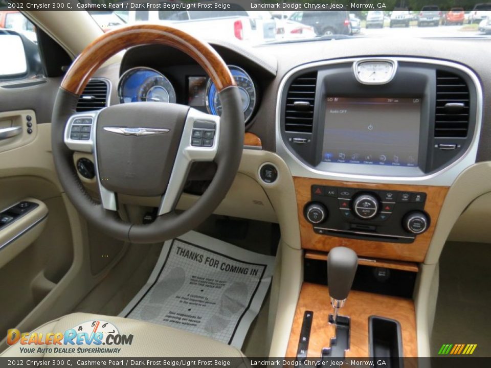 2012 Chrysler 300 C Cashmere Pearl / Dark Frost Beige/Light Frost Beige Photo #10