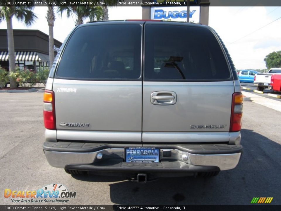2000 Chevrolet Tahoe LS 4x4 Light Pewter Metallic / Gray Photo #8