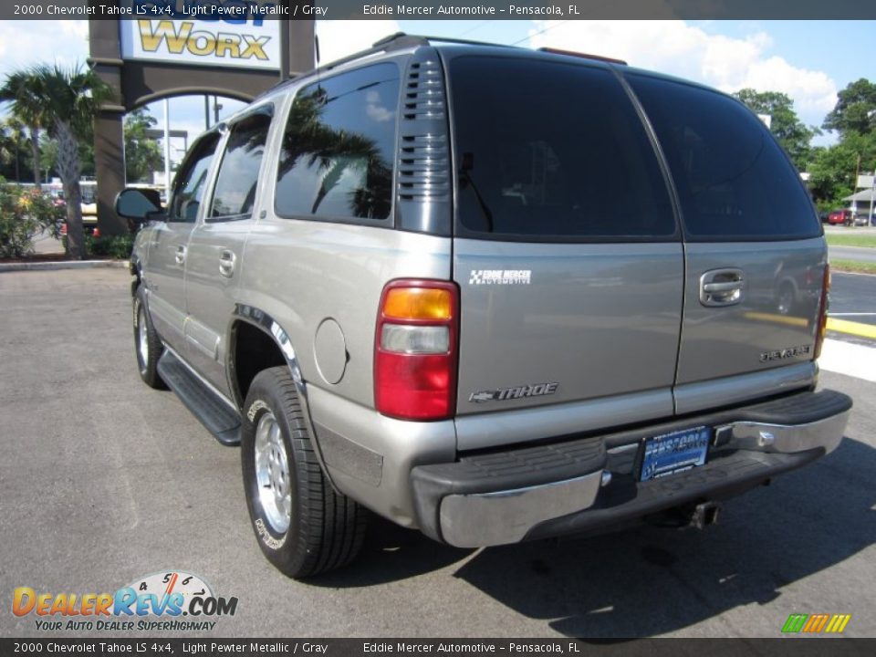 2000 Chevrolet Tahoe LS 4x4 Light Pewter Metallic / Gray Photo #9