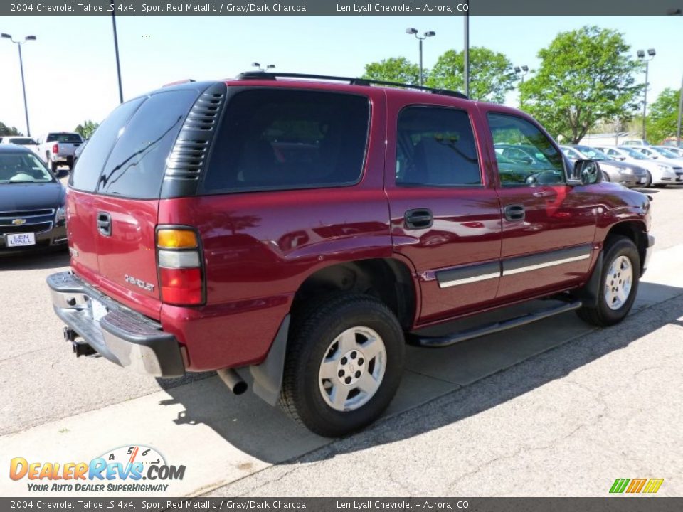 2004 Chevrolet Tahoe LS 4x4 Sport Red Metallic / Gray/Dark Charcoal Photo #4