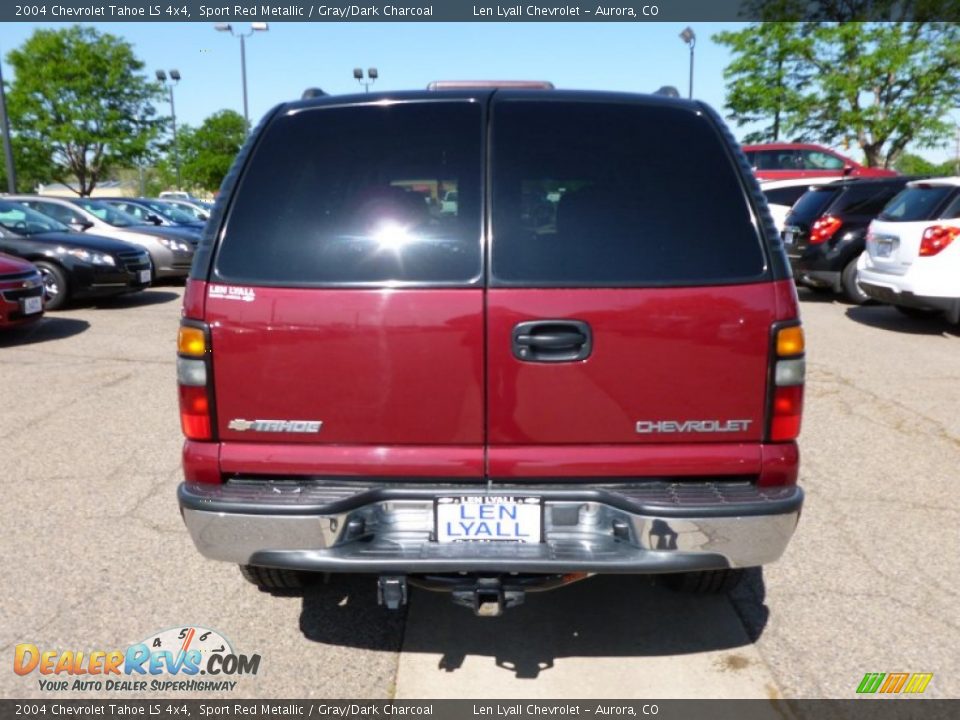 2004 Chevrolet Tahoe LS 4x4 Sport Red Metallic / Gray/Dark Charcoal Photo #5