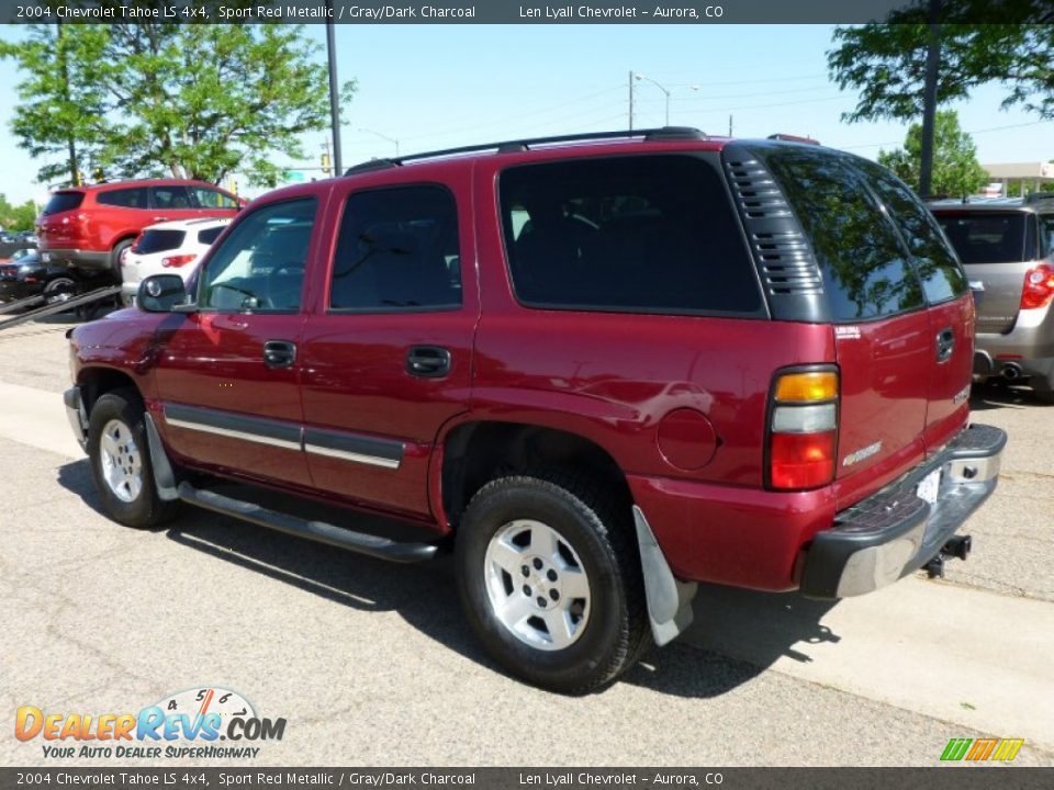 2004 Chevrolet Tahoe LS 4x4 Sport Red Metallic / Gray/Dark Charcoal Photo #6