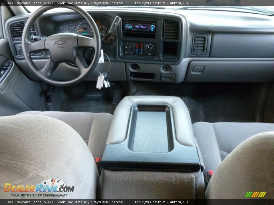 2004 Chevrolet Tahoe LS 4x4 Sport Red Metallic / Gray/Dark Charcoal Photo #15