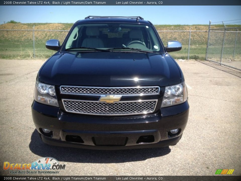 2008 Chevrolet Tahoe LTZ 4x4 Black / Light Titanium/Dark Titanium Photo #2