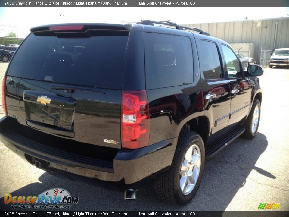 2008 Chevrolet Tahoe LTZ 4x4 Black / Light Titanium/Dark Titanium Photo #5