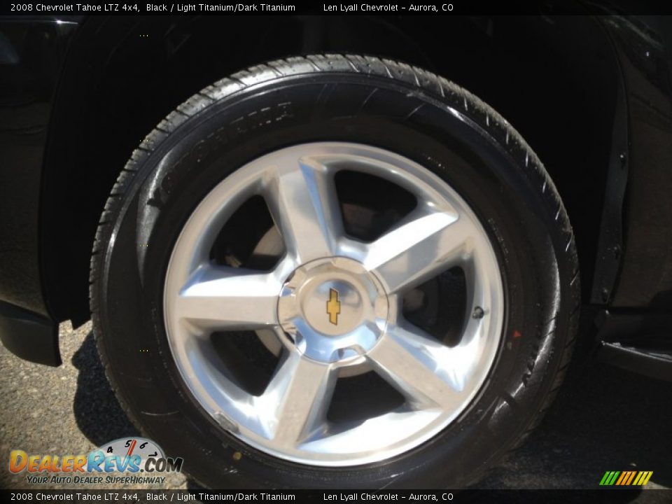 2008 Chevrolet Tahoe LTZ 4x4 Black / Light Titanium/Dark Titanium Photo #9
