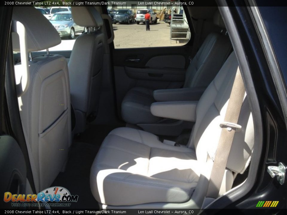 2008 Chevrolet Tahoe LTZ 4x4 Black / Light Titanium/Dark Titanium Photo #13