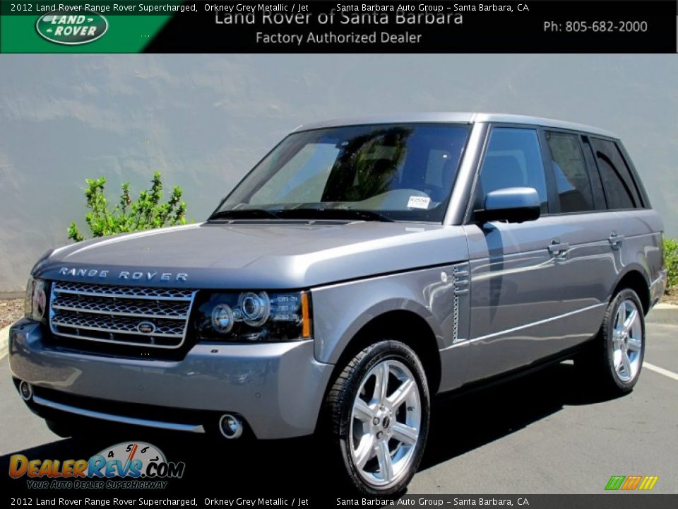 2012 Land Rover Range Rover Supercharged Orkney Grey Metallic / Jet Photo #1