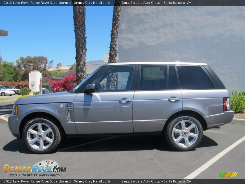 2012 Land Rover Range Rover Supercharged Orkney Grey Metallic / Jet Photo #2