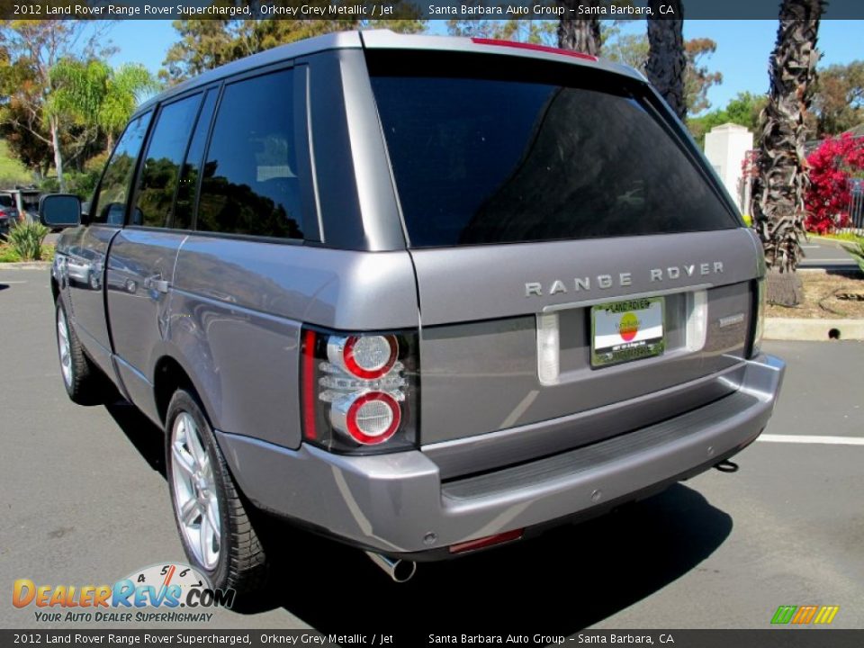 2012 Land Rover Range Rover Supercharged Orkney Grey Metallic / Jet Photo #3